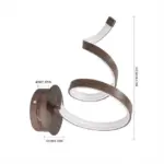 Homeko Curved Metal LED Wall Lamp