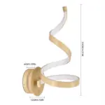 Homeko Curved Metal LED Wall Lamp