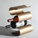 Homeko Curves Metal Table Wine Rack Bottle Holder