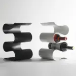 Homeko Curves Metal Table Wine Rack Bottle Holder