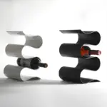 Homeko Curves Metal Table Wine Rack Bottle Holder