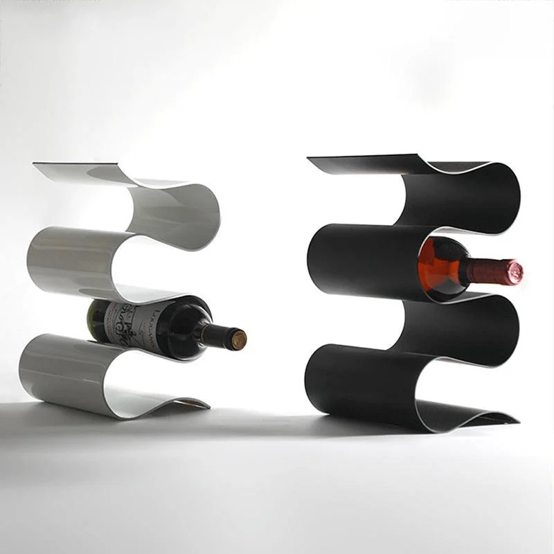 Homeko Curves Metal Table Wine Rack & Bottle Holder -