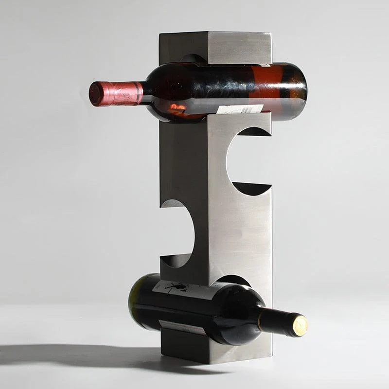 Homeko Curves Metal Table Wine Rack & Bottle Holder -