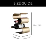 Homeko Curves Metal Table Wine Rack Bottle Holder