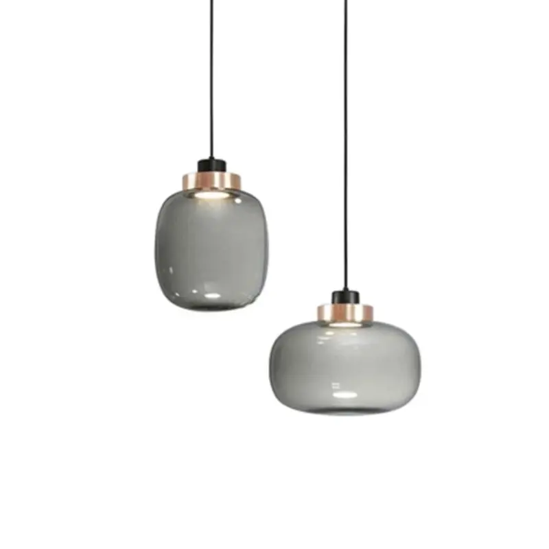 Homeko Cylinder Hallow Glass Pendant Light