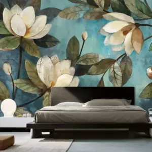 Homeko Day for the Lily Mural Wallpaper Decal