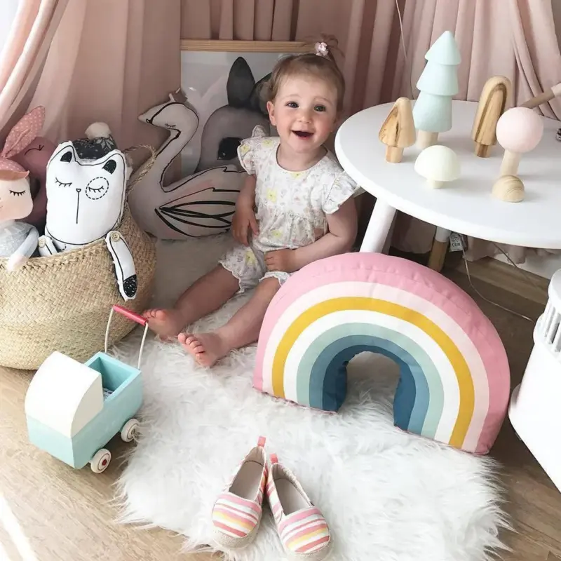 Homeko Days Rainbow Pillow