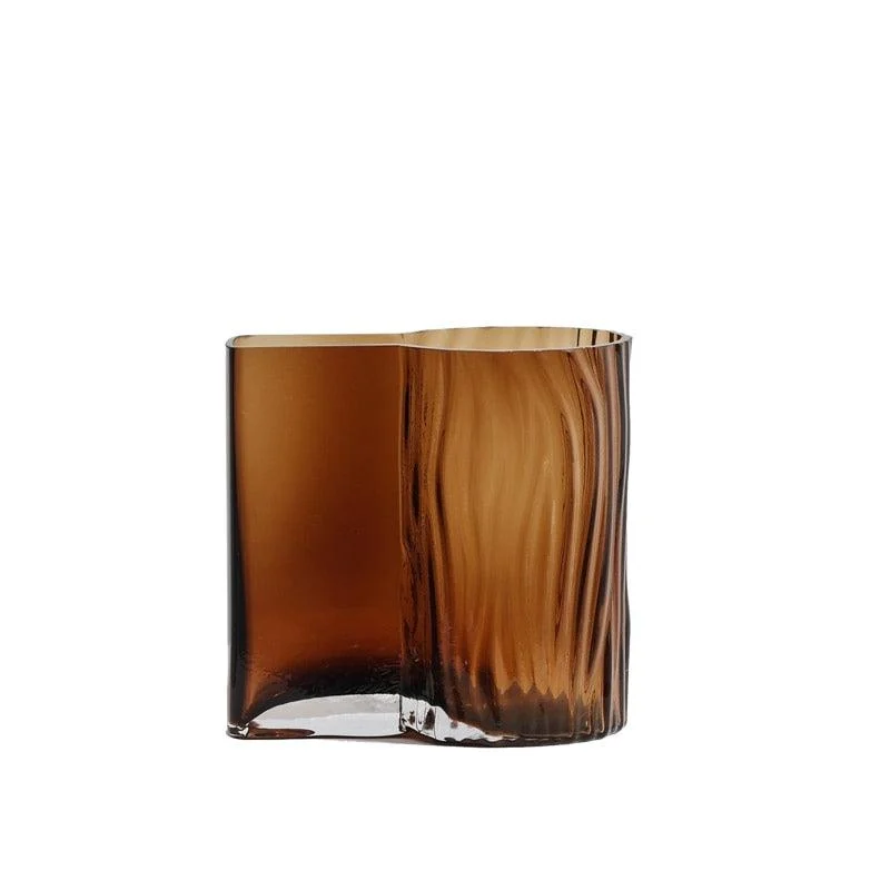 Homeko Decorative Amber Glass Vases -