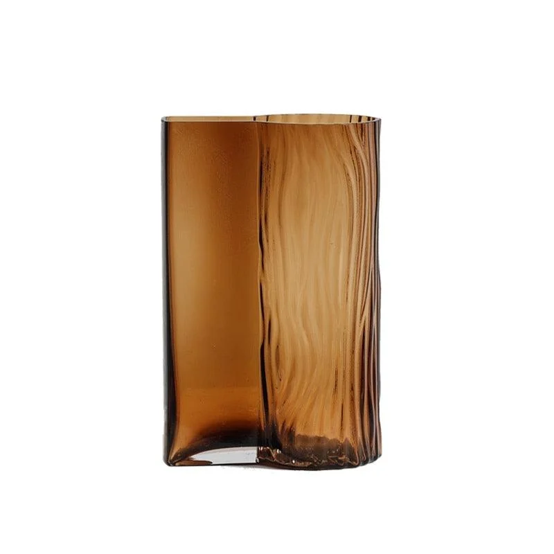 Homeko Decorative Amber Glass Vases -