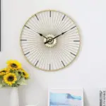 Homeko_Decorative_Gold_Metal_Wall_Clock_Large_-_-4228176 Homeko Decorative Gold Metal Wall Clock Large