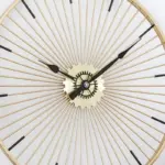 Homeko_Decorative_Gold_Metal_Wall_Clock_Large_-_-4228191 Homeko Decorative Gold Metal Wall Clock Large