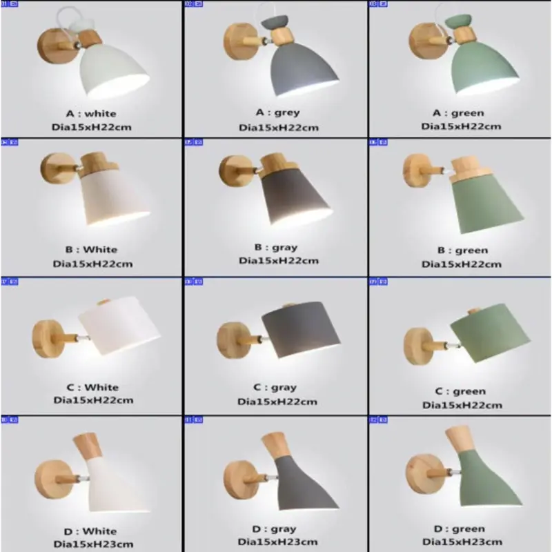 Homeko Design Nordic Style Modern Bedside Wall Lights