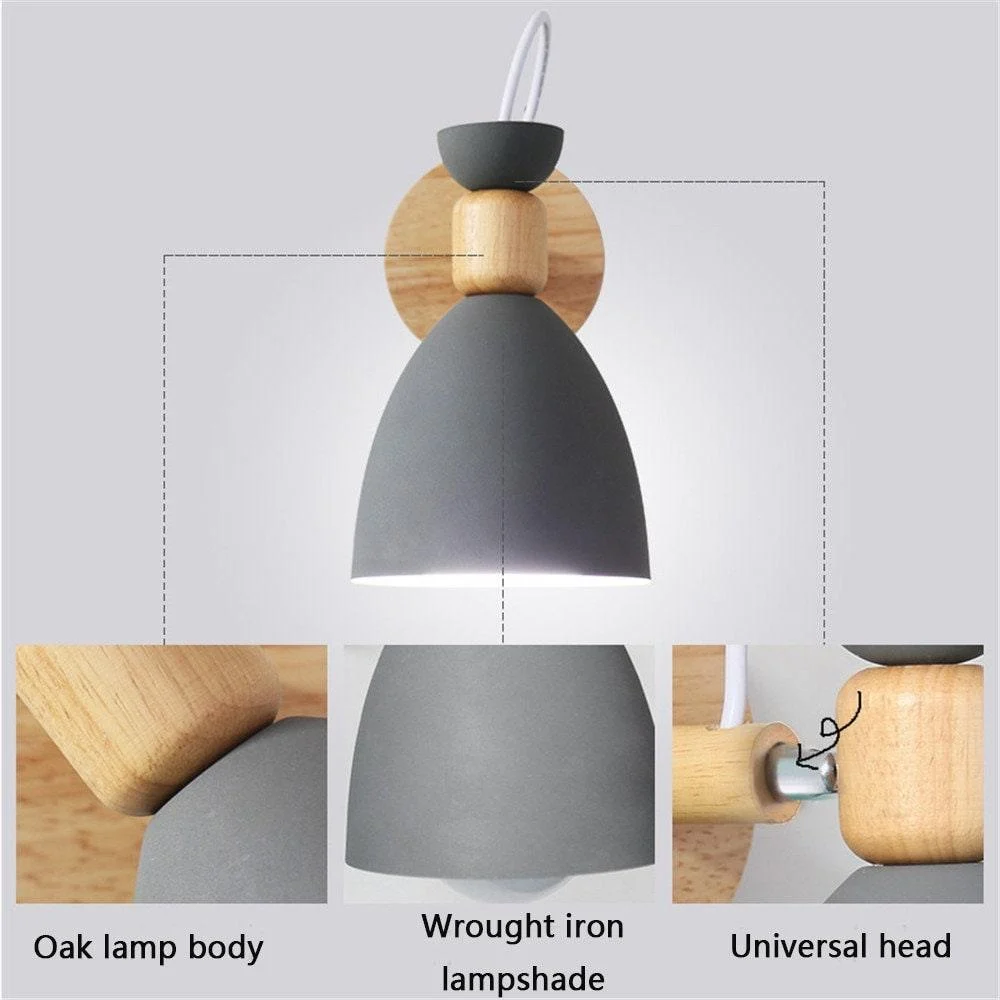 Homeko Design Nordic Style Modern Bedside Wall Lights -
