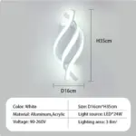 Homeko Design Spiral Wall Lamp