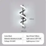 Homeko Design Spiral Wall Lamp