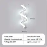 Homeko Design Spiral Wall Lamp