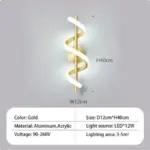 Homeko Design Spiral Wall Lamp