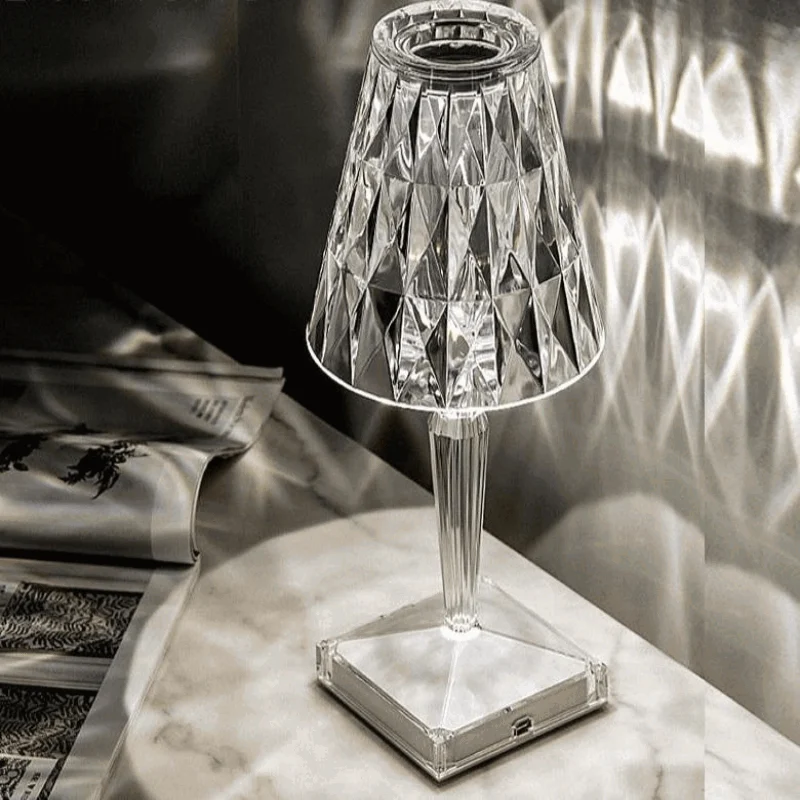 Homeko Diamond Glass Table Lamp -