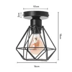 Homeko_Diamond_Shape_Wrought_Metal_Pendant_Lights_-_-4229348 Homeko Diamond Shape Wrought Metal Pendant Lights