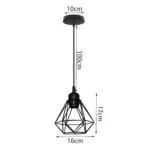 Homeko_Diamond_Shape_Wrought_Metal_Pendant_Lights_-_-4229389 Homeko Diamond Shape Wrought Metal Pendant Lights