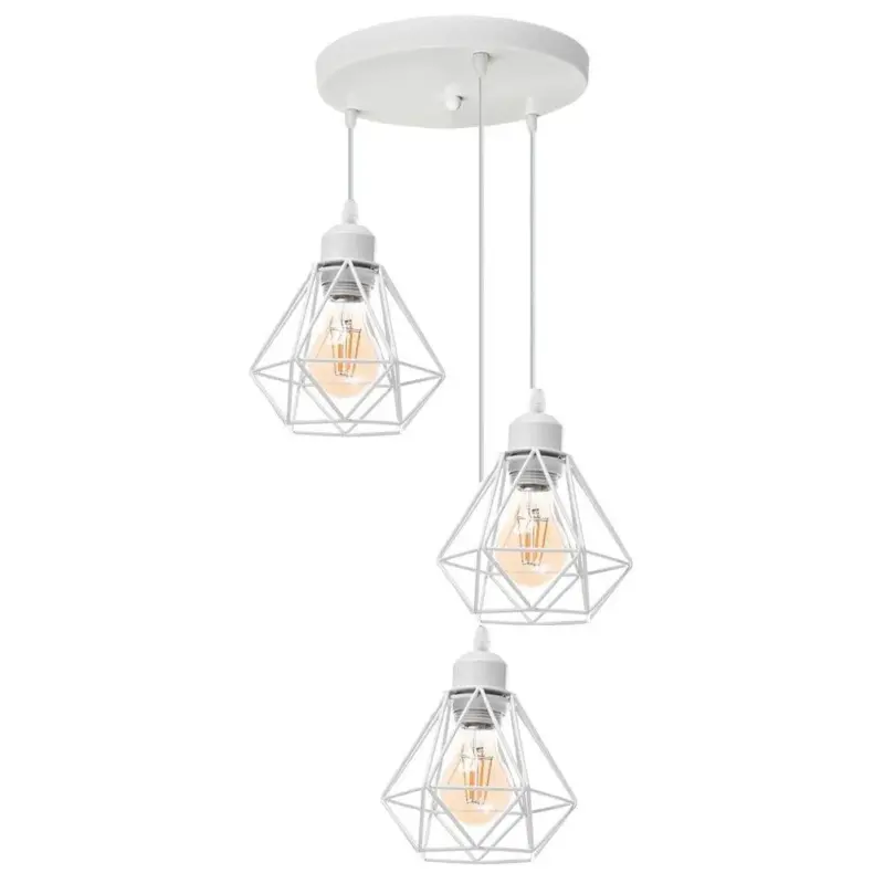 Homeko Diamond Shape Wrought Metal Pendant Lights