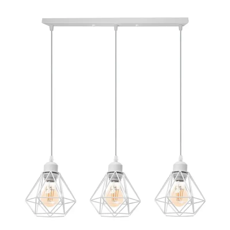 Homeko Diamond Shape Wrought Metal Pendant Lights
