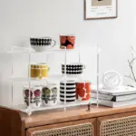 Homeko Display Frosted Clear Shelf Stand for Home Storage