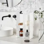 Homeko Display Frosted Clear Shelf Stand for Home Storage
