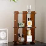 Homeko Display Orange Retro Shelf Stand for Home Storage