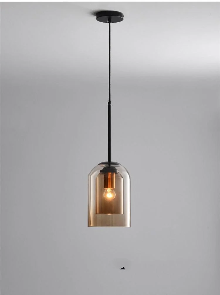 Homeko Double Glass Pendant Light -