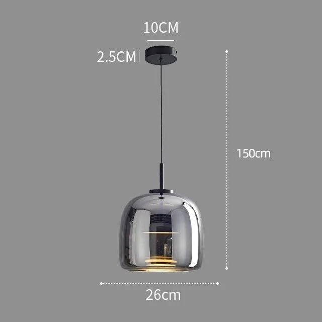 Homeko Drum Shaped LED Pendant Light -