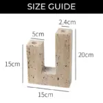 Homeko_Dual_Travertine_Taper_Candlestick_Holder_-_-4231017 Homeko Dual Travertine Taper Candlestick Holder