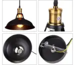 Homeko Elegance Iron Shade Pendant Light