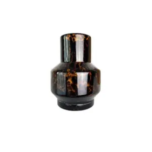 Homeko Ember Tortoiseshell Glass Vases