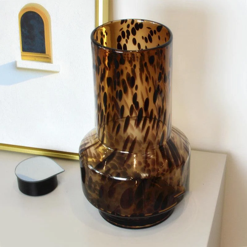 Homeko Ember Tortoiseshell Glass Vases -