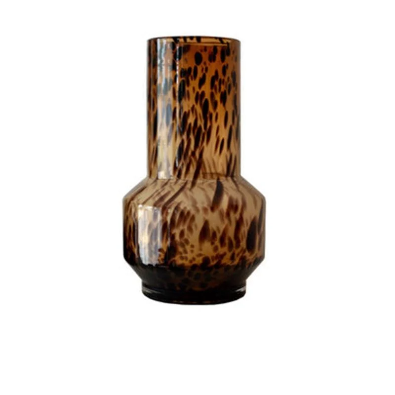 Homeko Ember Tortoiseshell Glass Vases -