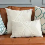Homeko Embroidered Ivory Pillow