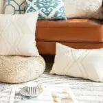 Homeko Embroidered Ivory Pillow