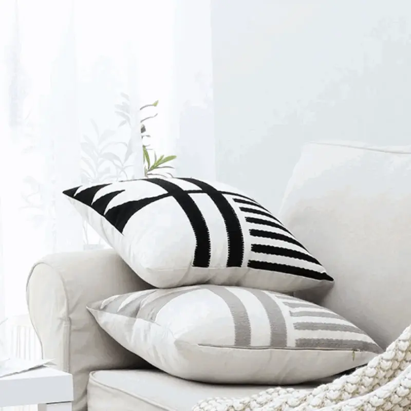 Homeko Embroidered Pillow Cover