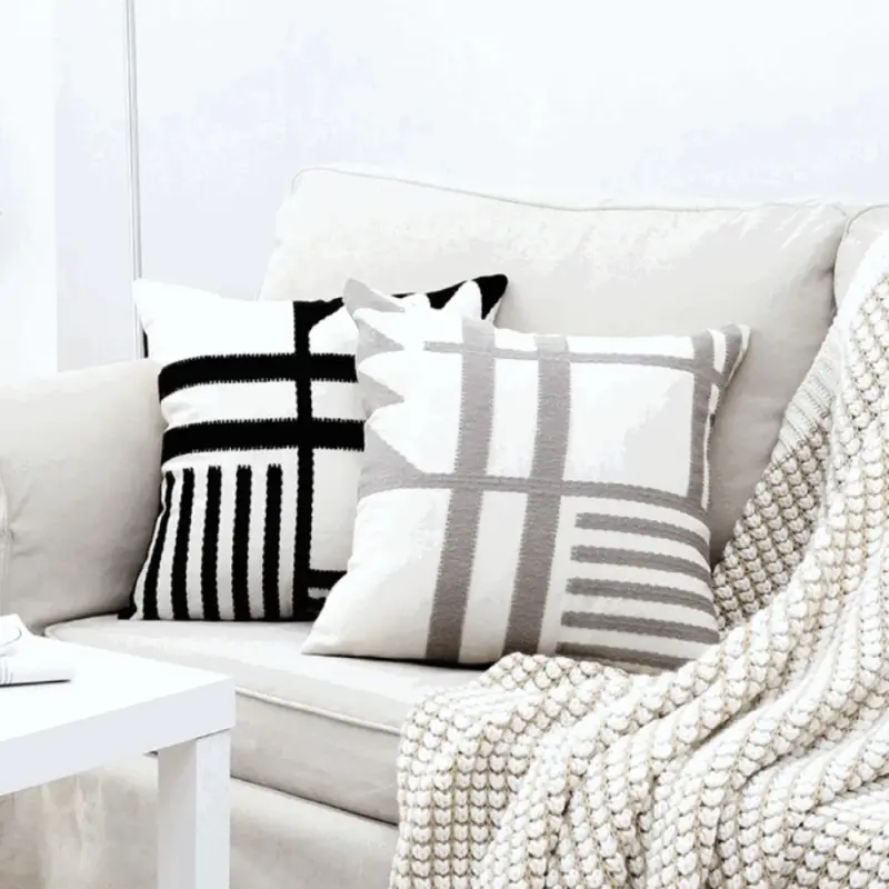 Homeko Embroidered Pillow Cover