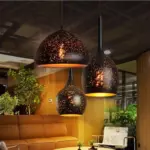 Homeko Etch Shade Metal Pendant Light