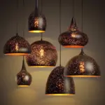 Homeko Etch Shade Metal Pendant Light
