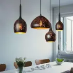 Homeko Etch Shade Metal Pendant Light