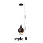 Homeko Etch Shade Metal Pendant Light