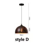 Homeko Etch Shade Metal Pendant Light
