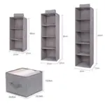 Homeko Fabric Wardrobe Storage Shelves