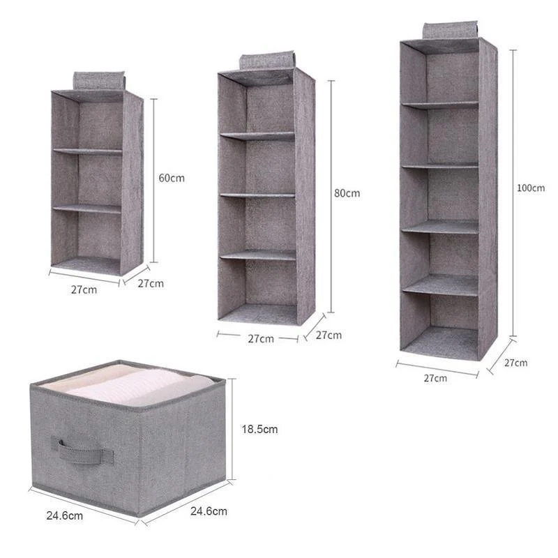 Homeko Fabric Wardrobe Storage Shelves -