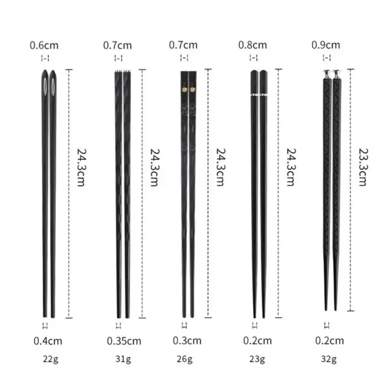 Homeko Fancy Chopsticks 5 Pairs