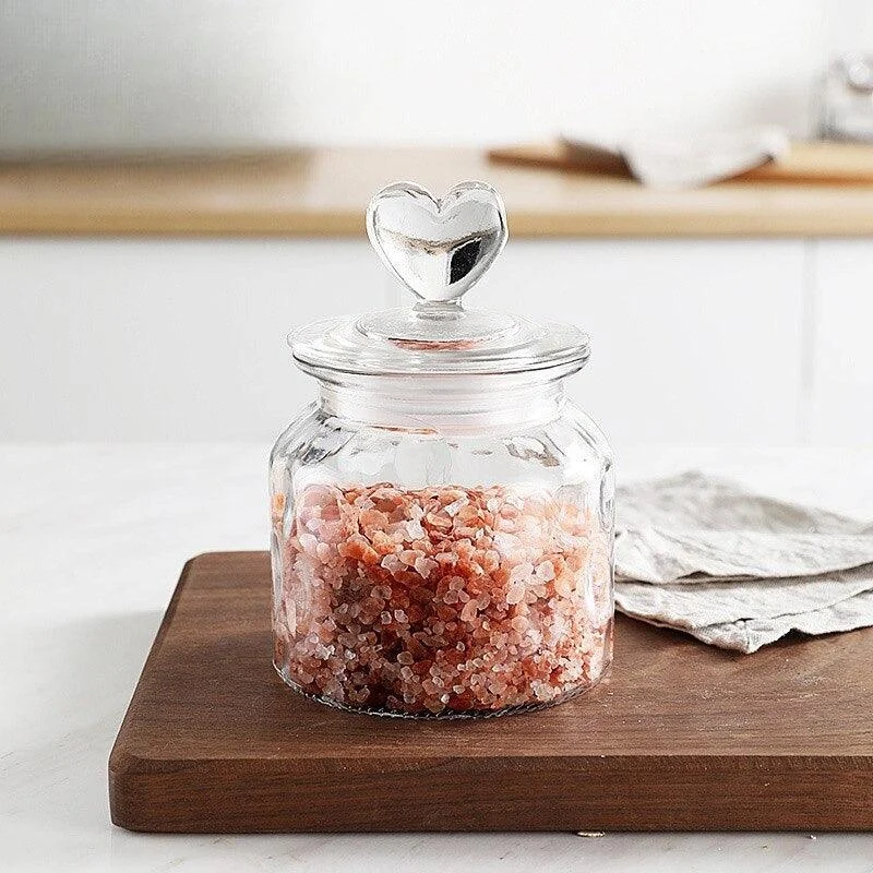 Homeko Farmhouse Airtight Glass Storage Container Jars -