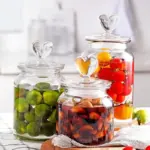 Homeko Farmhouse Airtight Glass Storage Container Jars